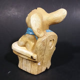 1975 Pepiware "Grumpy" Bunny Rabbit Baby Sitting in High Chair - England - Treasure Valley Antiques & Collectibles