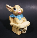 1975 Pepiware "Grumpy" Bunny Rabbit Baby Sitting in High Chair - England - Treasure Valley Antiques & Collectibles