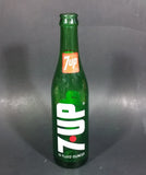 Vintage 1970s 7-UP Soda Beverage 10 Fluid Ounces Green Glass Bottle - Treasure Valley Antiques & Collectibles