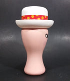 Vintage Avon Pink Miss Lollypop Red Ribbon White Hat Cologne Mist - Empty Perfume Bottle - Treasure Valley Antiques & Collectibles