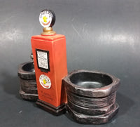 Decorative Automotive Gasoline Pump Salt and Pepper Shaker Nut Shaped Holder - Treasure Valley Antiques & Collectibles