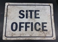 Site Office Construction Yard Metal Sign - 18" x 24" - Treasure Valley Antiques & Collectibles