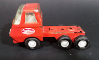 Vintage 1970s Tonka Orange Red 55010 Pressed Steel Semi Tractor Toy Truck - Treasure Valley Antiques & Collectibles