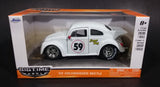 Jada Big Time Muscle 1959 Volkswagen Beetle White '59 "Super Bug" Die Cast Toy Car - Treasure Valley Antiques & Collectibles