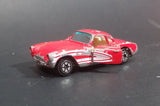 1980s Yatming Red 1957 Chevrolet Corvette w/ Opening Doors Diecast Toy Car No. 1079 - Treasure Valley Antiques & Collectibles