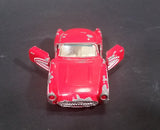 1980s Yatming Red 1957 Chevrolet Corvette w/ Opening Doors Diecast Toy Car No. 1079 - Treasure Valley Antiques & Collectibles