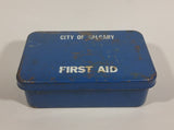 Vintage City of Calgary St. John Ambulance Johnson & Johnson Supplies Blue First Aid Kit - Treasure Valley Antiques & Collectibles