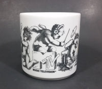 Vintage 1986 MTV Networks Inc Rock Pop Punk Music Television Ceramic Coffee Mug - Treasure Valley Antiques & Collectibles