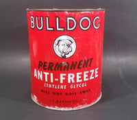 Vintage Bulldog Permanent Anti-Freeze Coolant Ethylene Glycol T. Eaton Co. Tin Can - Treasure Valley Antiques & Collectibles