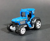 2006 Matchbox Mattel 703 Blue Farm Tractor Die Cast Toy - Treasure Valley Antiques & Collectibles
