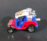 2000 Hot Wheels Tee'd Off Red and Purple with Orange Flames Golf Cart Hot Rod Die Cast Toy Car - Treasure Valley Antiques & Collectibles