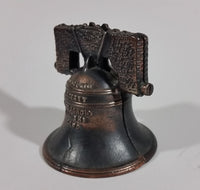 1930s Cast Iron Proclaim Liberty Throughout All The Land Bell Coin Bank - Treasure Valley Antiques & Collectibles
