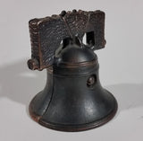 1930s Cast Iron Proclaim Liberty Throughout All The Land Bell Coin Bank - Treasure Valley Antiques & Collectibles