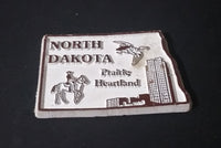 North Dakota "Praire Heartland" State Shaped Fridge Magnet - "Magnetic Collectibles Ltd." - Treasure Valley Antiques & Collectibles