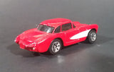 Maisto 1957 Chevrolet Corvette Red With White Stripe Die Cast Toy Car - Treasure Valley Antiques & Collectibles