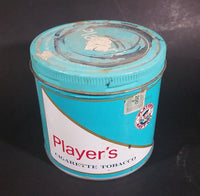 Vintage 1980s Blue Player's Navy Cut Cigarette Tobacco 200g Tin Can with Lid - Empty - Treasure Valley Antiques & Collectibles
