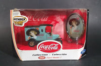 2002 Matchbox Coca-Cola Blue 1912 Ford Model T Delivery Truck w/ Mini Tray Die Cast Toy Vehicle - Treasure Valley Antiques & Collectibles