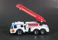 1982 Matchbox Fire Engine White w/ Red Ladder Die Cast Toy Emergency Vehicle - Treasure Valley Antiques & Collectibles