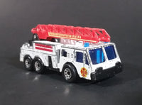 1982 Matchbox Fire Engine White w/ Red Ladder Die Cast Toy Emergency Vehicle - Treasure Valley Antiques & Collectibles