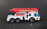 1982 Matchbox Fire Engine White w/ Red Ladder Die Cast Toy Emergency Vehicle - Treasure Valley Antiques & Collectibles