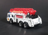 1982 Matchbox Fire Engine White w/ Red Ladder Die Cast Toy Emergency Vehicle - Treasure Valley Antiques & Collectibles