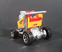 1999 Hot Wheels Express Lane Floyd's Market Orange Grocery Shopping Cart Die Cast Toy Car Vehicle - Treasure Valley Antiques & Collectibles