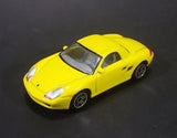 2001 Realtoy Porsche Boxster S Yellow Die Cast Toy Car - 1/58 Scale - Treasure Valley Antiques & Collectibles