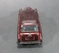 2004 Matchbox London Taxi Burgundy Maroon Die Cast Toy Car - Treasure Valley Antiques & Collectibles