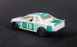 1980s Yatming Chevrolet Lumina Silver & Green #13 Racing Champions No. 1003b Die Cast Toy Car - Treasure Valley Antiques & Collectibles