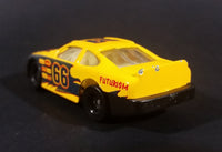 1980s Unknown Brand #66 Stock Car "Futurism" No. 8106 Yellow Die Cast Toy Race Car - Treasure Valley Antiques & Collectibles