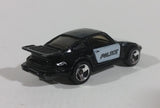 1989 Hot Wheels Porsche 930 Black and White Police Unit 7 Die Cast Toy Car - Treasure Valley Antiques & Collectibles