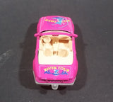 1990s Mercedes Benz SL 500 Convertible Pink River Tour Die Cast Plastic Bottom Toy Car - Treasure Valley Antiques & Collectibles