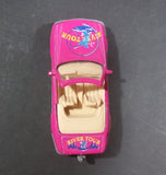 1990s Mercedes Benz SL 500 Convertible Pink River Tour Die Cast Plastic Bottom Toy Car