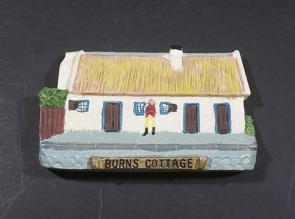 Rare Detailed Glen Appin Scotland Burns Cottage Raised Fridge Magnet Souvenir - Treasure Valley Antiques & Collectibles