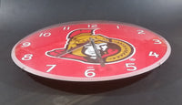 Ottawa Senators NHL Ice Hockey 14" Round Dome Wall Clock - Man Cave - Games Room - Treasure Valley Antiques & Collectibles