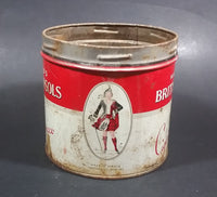 Vintage W.C. Macdonald's British Consols Cigarette Tobacco Red & White Tin Can - No lid - Treasure Valley Antiques & Collectibles