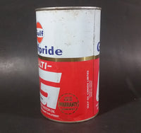 Vintage Gulf Gulfpride Multi-G Low Ash SAE 0W-30 Motor Oil Metal Can - Treasure Valley Antiques & Collectibles