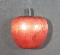 Red Apple Shaped Wooden Fridge Magnet - Treasure Valley Antiques & Collectibles