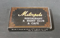 1970s Metropole Restaurant & Nightclub & Cafe Hong Kong Wooden Matches Box Pack - Treasure Valley Antiques & Collectibles