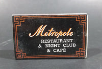 1970s Metropole Restaurant & Nightclub & Cafe Hong Kong Wooden Matches Box Pack - Treasure Valley Antiques & Collectibles