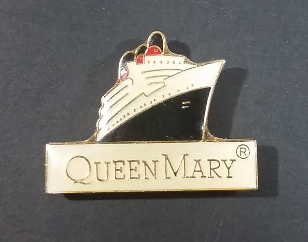 Vintage Queen Mary Enamel Ship Ocean Liner Shaped Fridge Magnet - Treasure Valley Antiques & Collectibles