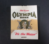 Vintage Oly Olympia Beer Pale Export Type "It's The Water" Promotional Match Pack - Full - Treasure Valley Antiques & Collectibles