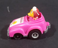 1985 McDonalds Happy Meal Fast Macs Birdie Character Pink Pull Back Toy Car - Treasure Valley Antiques & Collectibles