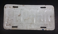 1970 Beautiful British Columbia White with Blue Letters Vehicle License Plate - Treasure Valley Antiques & Collectibles