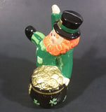 Collectible Fitz and Floyd Essentials Luck O' The Irish Leprechaun with Pot of Gold Figurine - Treasure Valley Antiques & Collectibles