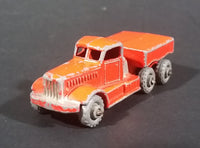 1956 Lesney Moko Prime Mover Orange No. 15a Die Cast Toy Truck Vehicle - Metal Wheels - Treasure Valley Antiques & Collectibles