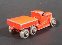 1956 Lesney Moko Prime Mover Orange No. 15a Die Cast Toy Truck Vehicle - Metal Wheels