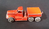 1956 Lesney Moko Prime Mover Orange No. 15a Die Cast Toy Truck Vehicle - Metal Wheels