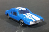 Marz Karz 1980s Ford Mustang 127 Blue with White Stripe Die Cast Toy Car Vehicle - Treasure Valley Antiques & Collectibles