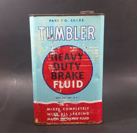 Vintage Tumbler Heavy Duty Brake Fluid Part No. 50128 Automotive Vehicle Metal Can w/ Lid - Treasure Valley Antiques & Collectibles